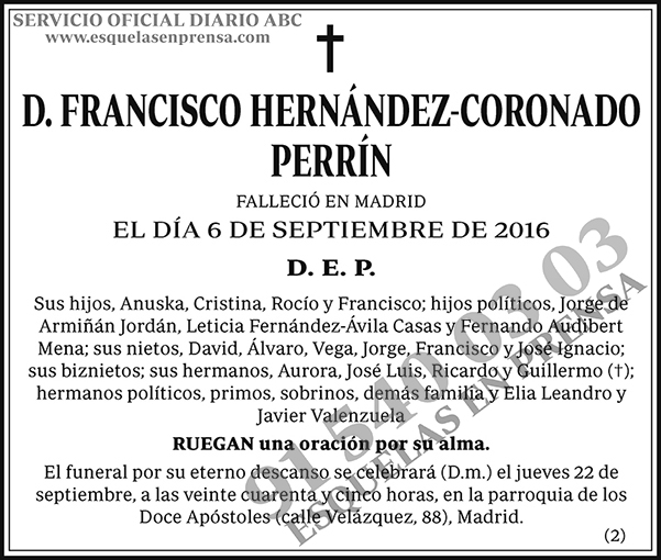 Francisco Hernández-Coronado Perrín